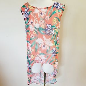 Sweet Pea by Stacy Frati tropical blouse small